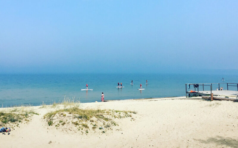 Aerusurf merel, Valkla rannas Aerusurf merel, Valkla rannas