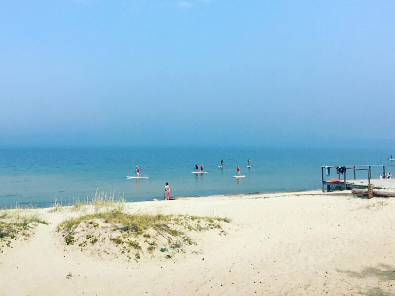 Aerusurf merel, Valkla rannas Aerusurf merel, Valkla rannas